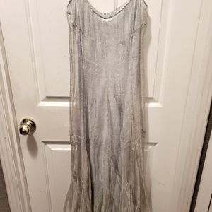 Beautiful shear dress with silk slip